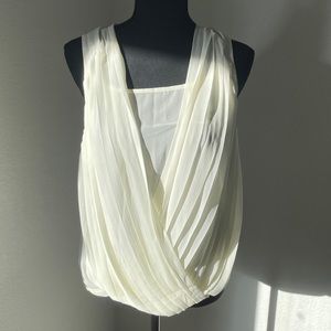 Forever21 cream criss cross top